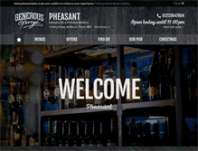 Tablet Screenshot of pheasantpub.co.uk